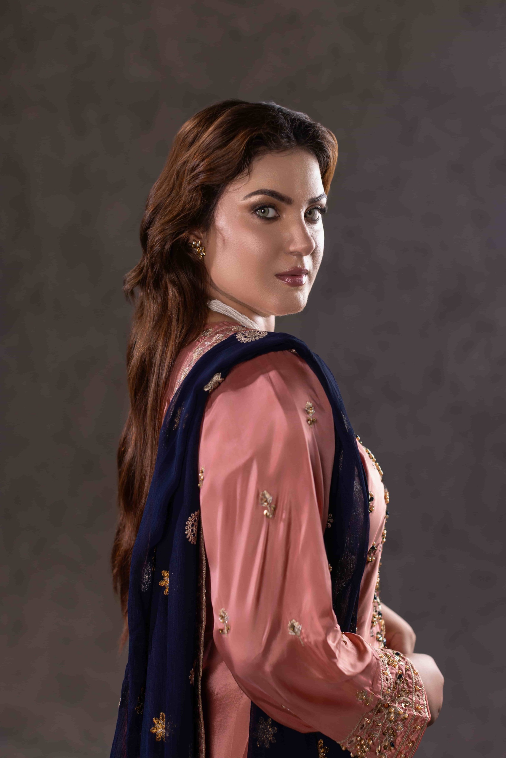 TS-11-B Luxury Tassel Silk Farshi Shalwar Set | Tehzeeb Collection - Image 7